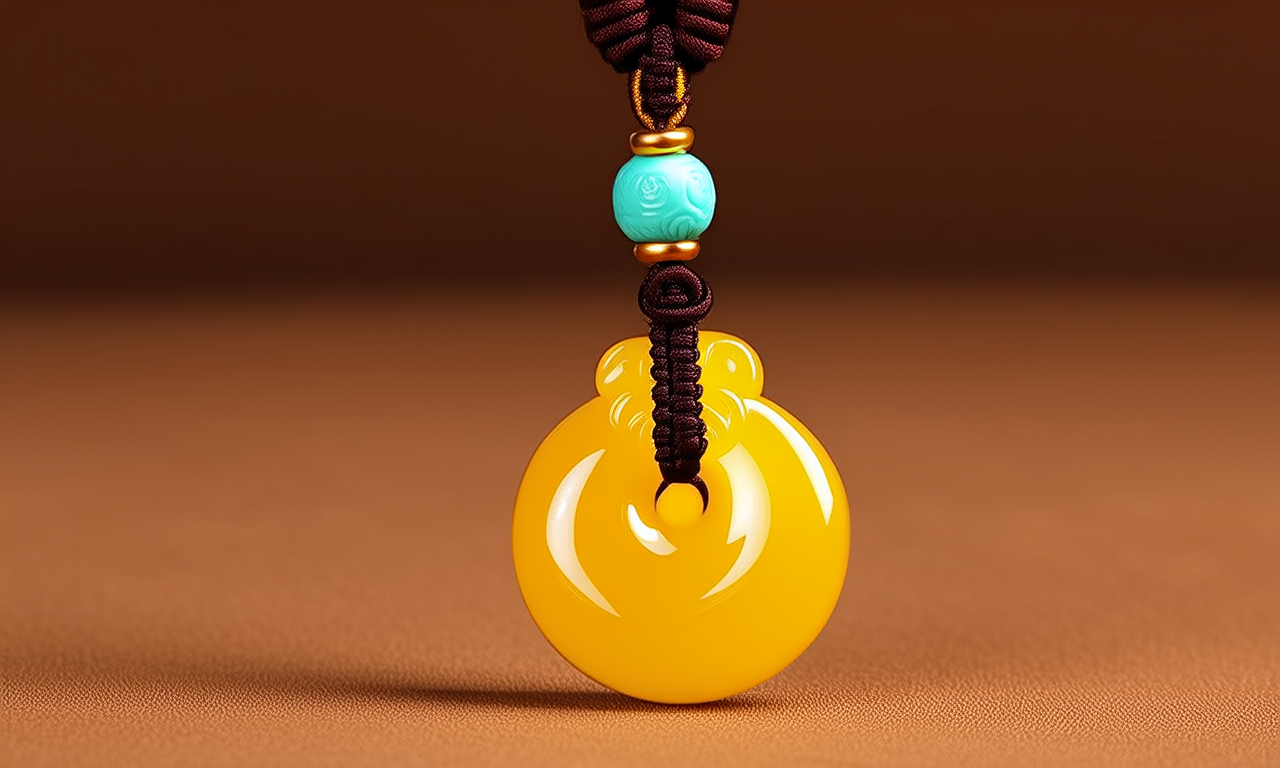 黄金吊坠编绳图片